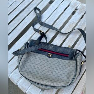 Gucci Classic Blue/Red Micro GG Crossbody- Rehab